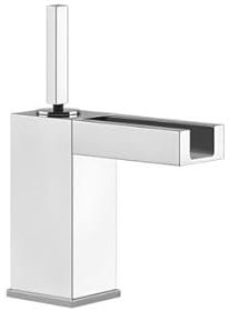 Miscelatore joystick per lavabo Gessi Rettangolo, con scarico 1 1/4, sporgenza 122 mm, 30901