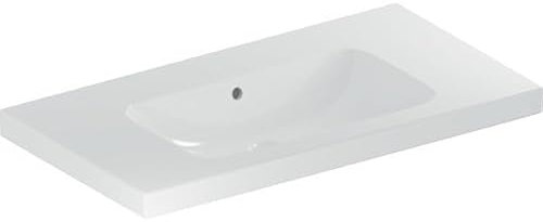 Geberit iCon Light Waschtisch, 90 cm x 48 cm, ohne Hahnloch, mit Überlauf,501840, 501.840.00.3, Farbe: Weiß