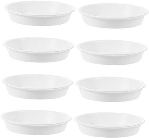 Gogogmee 8pièces Plateau De Pot De Fleurs Lot de Soucoupes Rondes Anti-fuites pour Plantes Intérieur pour Empêcher Les Déversements Et Protéger Vos Surfaces Extérieur