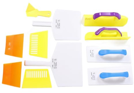 Juego de Paletas de Plástico para Paneles de Yeso, 11 Uds., Paleta de Esquina Exterior Interior Flexible, Espátula para Masilla, Raspador para Pared, Ventana, Azulejo, Enyesado,