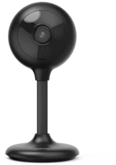 Hama Telecamera di sorveglianza interna Wi-Fi (intelligente Wi-Fi fotocamera con app, visione notturna, registrazione, con sensore di movimento, citofono, rilevazione del suono, anche come telecamera