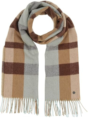 FRAAS Damen-Schal aus Wolle mit Karo-Design - 43 x 195 cm - Perfekt für Herbst und Winter - Made in Germany - Sustaninability Edition