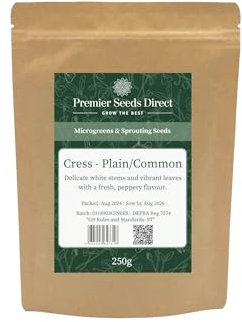 PREMIER SEEDS DIRECT - MICROGREEN Seeds - CRESS Common (75 Grams)