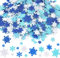 ParPix 4 tamaños decoración copos de nieve pegatinas Navidad decoración 200 unidades copos de nieve pegatinas Navidad autoadhesivas, copos de nieve, confeti, pegatinas de Navidad, decoración de mesa