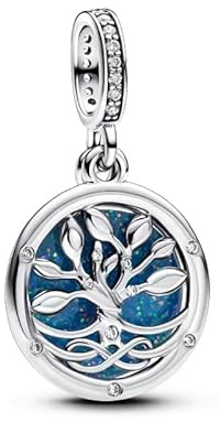 PHCLASY Arbre Charme Noël Bead Compatible Pour Européen Bracelets et Colliers Christmas Charms et Perles Pour Femme