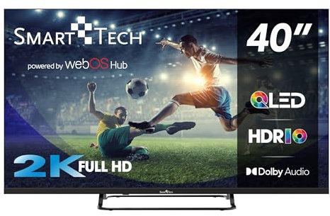 Smart Tech TV QLED 4K UHD 40' (100 cm) 40QW01V Web OS TV- 3xHDMI - 2xUSB - Dolby Vision - Dolby Atmos, HDR 10