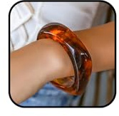 YANCHUN Akryl armband för kvinnor trendiga färgglada harts armband tjockt armband manschett oregelbundna armband harts smycken gåvor, akryl, Ingen ädelsten