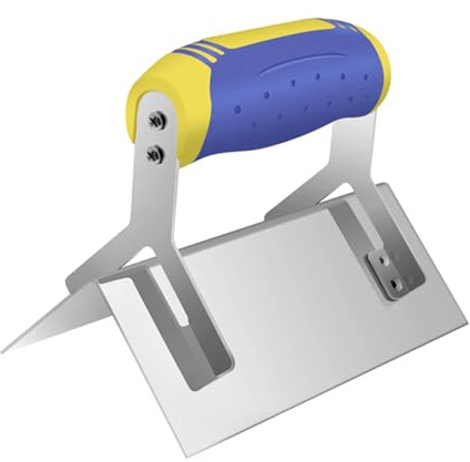 Cazzuola per angoli interni ed esterni a 90 gradi, pratica spatola per cartongesso, con impugnatura ergonomica, cazzuola interna in acciaio inox