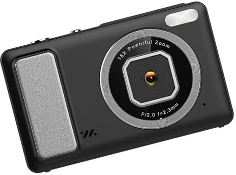 Cámara digital 4K amigable con viajes con tecnología de detección y estabilización de 50 MP para tomas nítidas y detalladas, cámara de fotografía de viaje