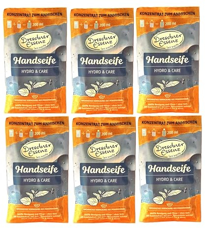 6er Pack Dresdner Essenz Handseife Konzentrat HYDRO & CARE, 6x 40g