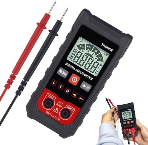 Multimètre Numérique,Voltmètre,Kit Multimètre Analogique Détecteur de Batterie Voiture pour Applications Électriques Garage Automobile - Analyseur Batterie Voiture pour Circuit Prise Atelier Industrie