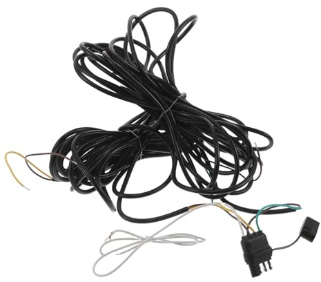 FUNOMOCYA Kit de Arnés de Cableado para Remolque Vías Extensión de Metros con Conector Plano Compatible con Barco RV y Tractor Arnés de Cableado PVC para Luces y Accesorios Eléctricos
