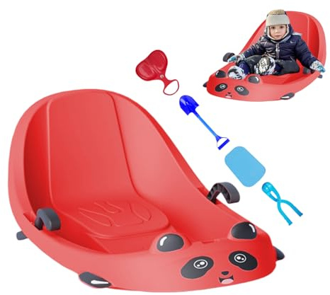 Kids Sled Built-in Backrest Sport Supplies