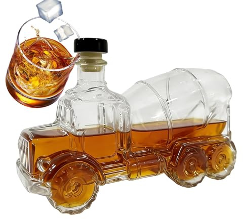 Decantador de licor, dispensador de alcohol de 300 ml, decoración de escritorio, decantador de whisky, brandy, whisky, Bourbon, reuniones familiares, bodas y festivales