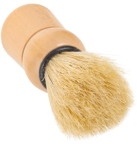 MAGICLULU Blaireau à Barbe pour Hommes Manche en Bois et Poils de Sanglier, Facile à Utiliser pour Rasage de Barbe et Entretien, pour Usage Quotidien