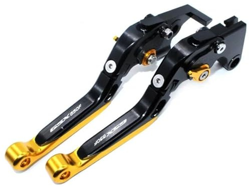 Manijas Dispositivo Freno Manetas De Freno Y Embrague Motocicleta Aluminio CNC Para SUZUKI GSX650F GSX650 F GSX 650F 2008-2015, Ajustables Moto Palanca Embrague(Color 8)