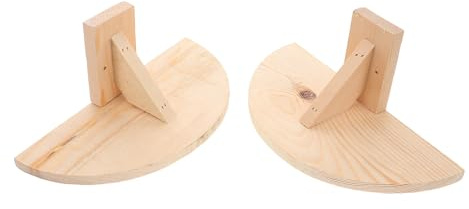 OUNONA 2 Stück Holzplattform Sitzstangen für Vogelkäfige für Tauben und Kleintiere Minimalistisches Design zum Stehen und Ausruhen im Vogelkäfig