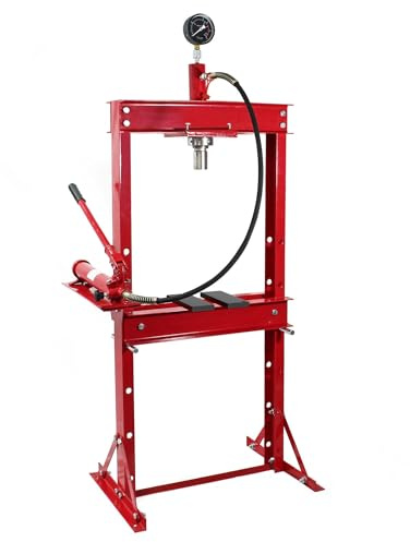 Wiltec Presse professionnelle hydraulique Atelier Cadre Force de pressage de 20 Tonnes Manomètre
