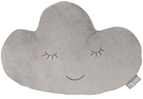 roba Kuschelkissen in Wolken Form - roba Style - Weiches Dekokissen für Baby- & Kinderzimmer - für Mädchen & Jungen - Grau