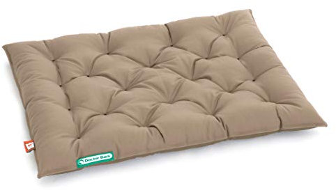 Doctor Bark Hundekissen Urban - orthopädisches Hundebett - waschbar bis 95°C - robuste Indoor - Outdoor Hundematratze - Made in Germany (L - 80x60 cm, Goldbraun)