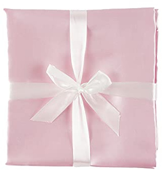 Heavens Cuddles Double Sided Pure Satin Baby Blanket (Pink) 48x36