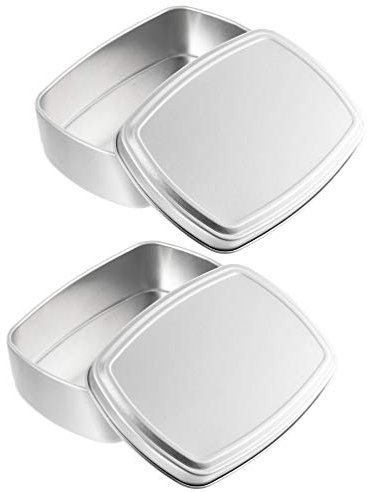 2 Pcs Soap Box Travel Soap Case, 100ML Metal Tin Boxes with Lids Leak-proof Soap Holder Portable Travel Shampoo Bar Holder for Bath Traveling Camping Gym, Tin Can for Candies Jewelry