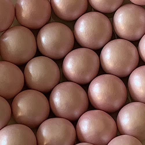 Premium Weddings Schokokugeln rosa Perlglanz 1 kg - Schokoperlen rosa Knusperkugeln Schokolade Knusperperlen rosa glänzend - Crispy Balls Crispy Pearls Crispy Dragees rosa Perlglanz
