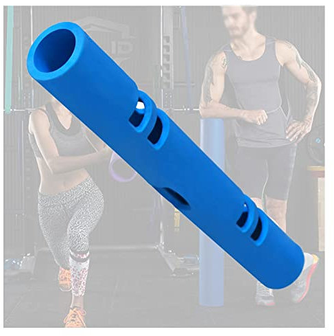 ZXFF 8kg Fitness Training Tube Yoga Säulenfestigkeit Trainingsröhre Ladung Fitness Rubber Eimer Privates Training Gym Barbell Kettlebell (blau)