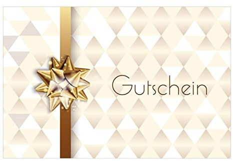 Merz – 1 Stück Gutscheinkarte mit Kuvert 12x18 cm – Blanko Gutschein zum selber ausfüllen – Geschenkgutschein Klappkarte für Geburstage, Weihnachten, Ostern, Hochzeiten, Valentinstag, Jubiläum, etc.