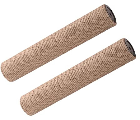 Folpus Poste de Repuesto para rascador, Poste de extensión de Cuerda de sisal Natural, Juguete Interactivo, reemplazo de Poste de rascador para Gatos para