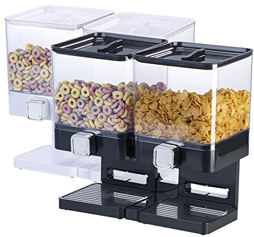 2 doubles distributeurs alimentaires - coloris blanc et noir [Rosenstein & Söhne]