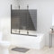 Susany 3 pezzi parete pieghevole per vasca da bagno e doccia, divisorio per doccia, cabina doccia, parete pieghevole, 130 x 130 cm (larghezza x altezza), ESG, lega di alluminio