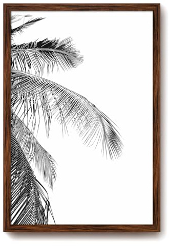 euwazram Rustic Walnut 16x24 Frame - Single Frame, 16 x 24 Poster Frame for Artwork, Puzzles, Photos and Movie Posters Picture Frames, Perfect Christmas Frame