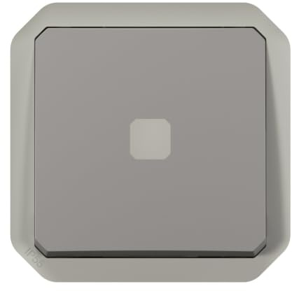 interrupteur temporisé - lumineux - sans neutre - gris - composable - legrand plexo 069504l