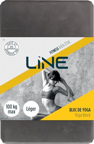 Yoga-Block – Pilates-Block – Yoga – Fitness, Grau