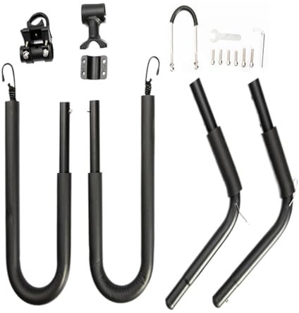 Biicycle Surfboard Rack - Longboard Biicycle Rack, biike Mounted Surfboard Carrier | 2 Surfboard Holder with Accessories, Removable Surfboard Biike Frame Rack for Both Shortboard and Longboard
