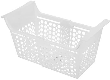 PHENOFICE Organizador Refrigerador Congelador Horizontal Extensible Cesta Para Congelador Ajustable Cesta De Almacenamiento Orificios De Drenaje Multifuncional Para Almacenamiento