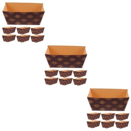 Ciieeo 3 Ensembles Plateau À Gâteau En Carton Ondulé Moule À Cake Pochoir Gateau Patisserie Moule Moules À Gâteaux En Papier Moules À Gobelets En Papier Sulfurisé 25 Pièces * 3