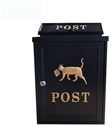 SOFTTO Cassette postali a Parete Cassetta Postale for Gatti con Lettere residenziali Cassetta Postale Moderna con Serratura for Parete per Uso Esterno