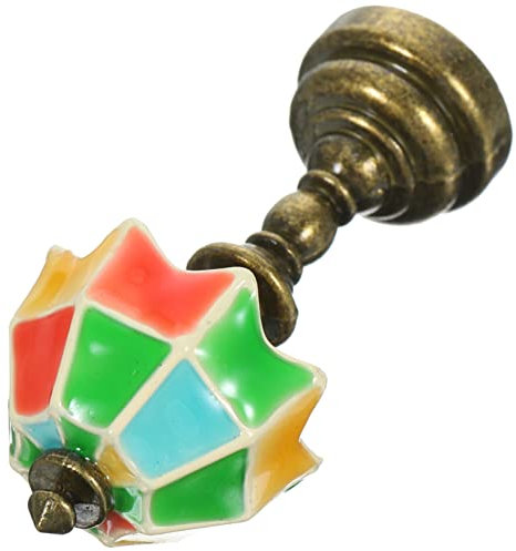 UPKOCH Mini Desk Lamp Vintage Miniature Table Light for Dollhouse Scene Photography Decoration Mini House Accessory