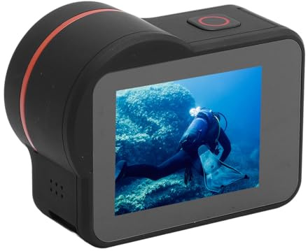 LICAEVEY 5K 30FSP Unterwasserkamera, 20 MP HD 5 M Wassersichere Action -Kamera mit Fernbedienung, Stabilisierung, Ideal für Sport, Aufzeichnung Video