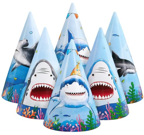 WERNNSAI 12 Stück Geburtstag Partyhüte - Partyhüte Kindergeburtstag Party Dekoration Kinder Mädchen Junge Geburtstag Themenparty Kopfbedeckung Kegelhut Kunst Bastelpapier Partyhütchen