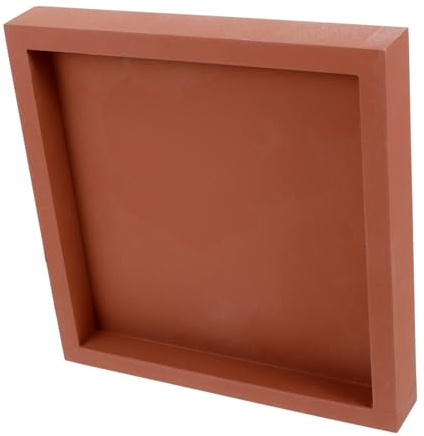 KONTONTY Plateau Carré pour Fleurs en Plastique Épais Assiette Anti-Fuite pour Pot de Fleurs Support Multifonctionnel pour Intérieur et Balcon et Solide Bac d'Égouttage
