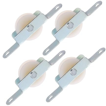 Kit Riparazione Ombrellone Giardino, 4 Pulegge in Plastica e Acciaio | Accessori Ricambio per Ombrelloni da Patio, Pulegge Scorrevoli Robuste, Installazione Facile, Compatibili Parasoli Esterni
