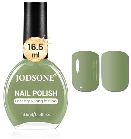 JODSONE 16,5 ml Salbei Grün Nagellack Großes Volumen Schnell trocknender Nagellack, schnell trocknender und lang anhaltender Farbe Nail Art DIY Home Maniküre Geschenk für Frauen