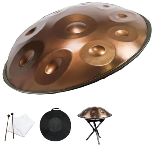 432Hz / 440Hz En Re Kurdo Menor Tambor De Lengua De Acero, Handpan Drum De 9/10/1/14 Notas, Hand Drum Steel Drums Percusión, Para Educación Musical, Entretenimiento(432Hz,10Notes)