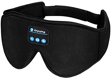SnooZony - Wissenschaftlich Bewährte Schlafverbesserung Erleben 3D Schlafmasken Kopfhörer – 100% Verdunkelung, Bluetooth Augenmaske für erholsamen Schlaf, Reisen, Entspannung und Meditation