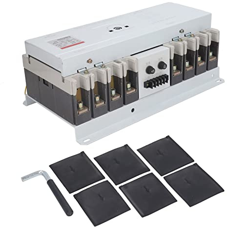 Interruptor de transferencia automática de doble potencia Gearwell, controlador AC 400V 250A, salida 2 en 1 para de energía doméstico