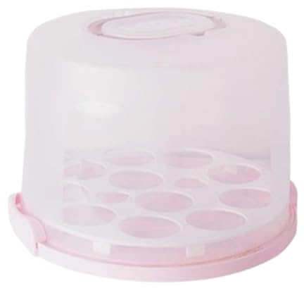 CAZSTYK Scatola portatile per torte con coperchio trasparente e base robusta per torte di compleanno a più livelli, scatola portatile per torte di compleanno