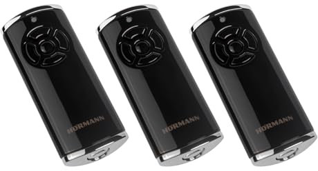 3x Hörmann HS5 BS Schwarz 5-Befehl Handsender BiSecur 868 MHz